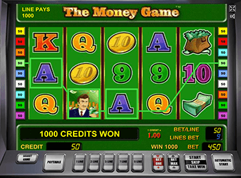 В казино автоматы The Money Game